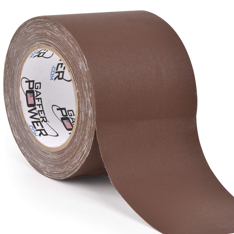 Gaffer Power Real Professional Premium Grade Gaffer Tape Made in The USA - Brown Gaffer Tape 3 Inch X 30 Yards - Heavy Duty Gaffers Tape - Non-Reflective - Multipurpose - Better Than Duct Tape - Image 1